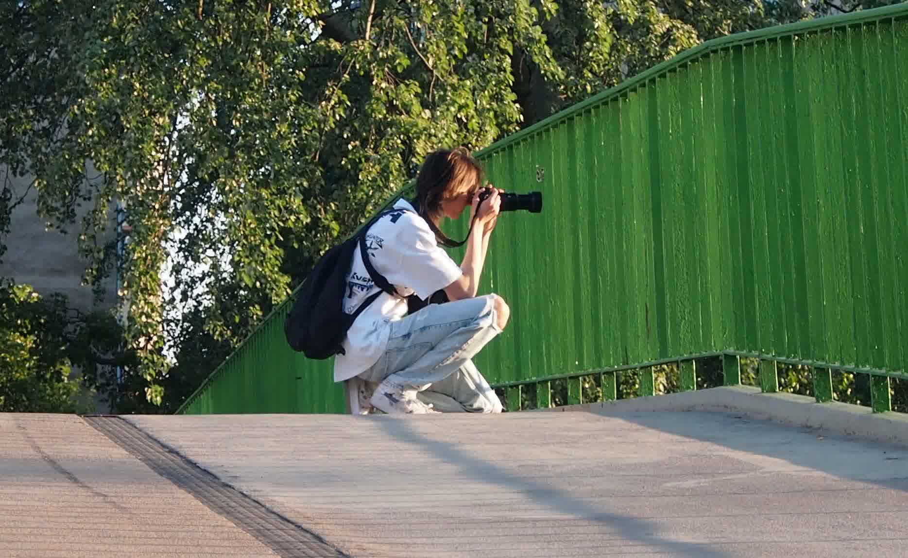 Me posing with camera